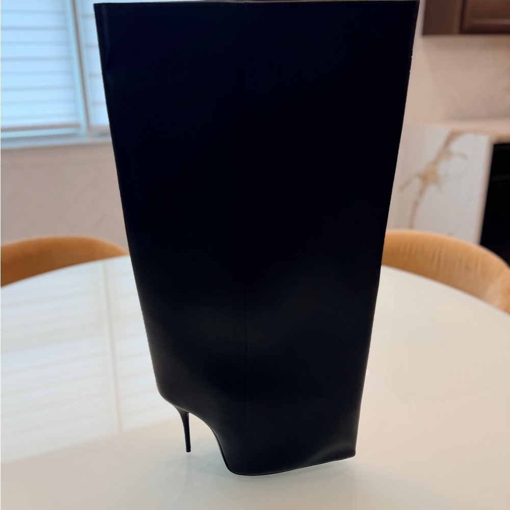 Balenciaga Black Over-the-Knee Stiletto Boots